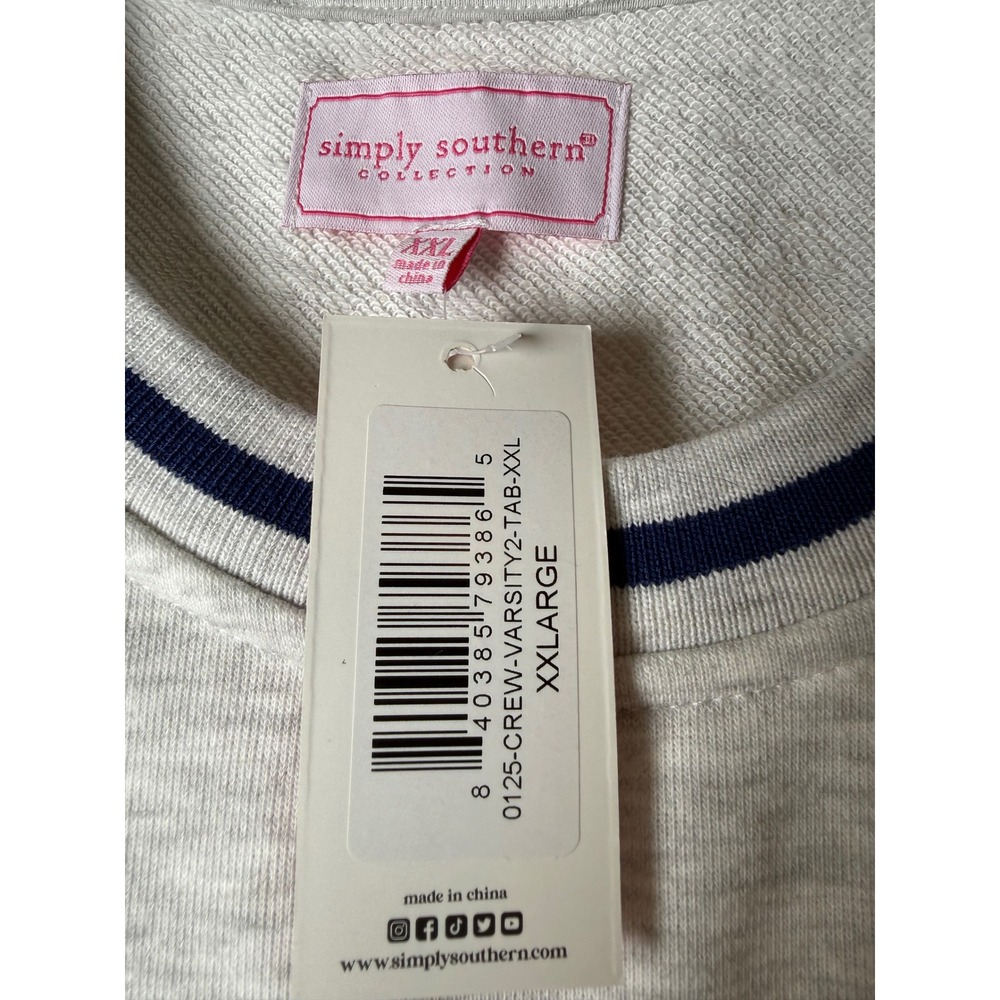 Simply Southern Just Put It On My Husband's Tab Crewneck Top XXL Embroidered - Picture 5 of 8
